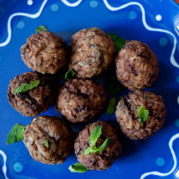 Albóndigas de cordero y berenjena Albóndigas de cordero y berenjena
