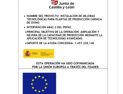 Proyecto: Instalación de mejoras tecnológicas para plantas de producción cárnica de ovino. Proyecto: Instalación de mejoras tecnológicas para plantas de producción cárnica de ovino.